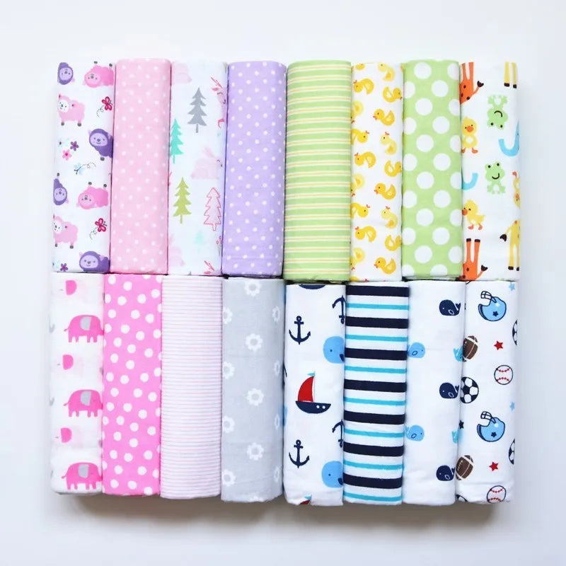 Kiki's Baby Closet 4Pcs Flannel Supersoft Receiving Blankets