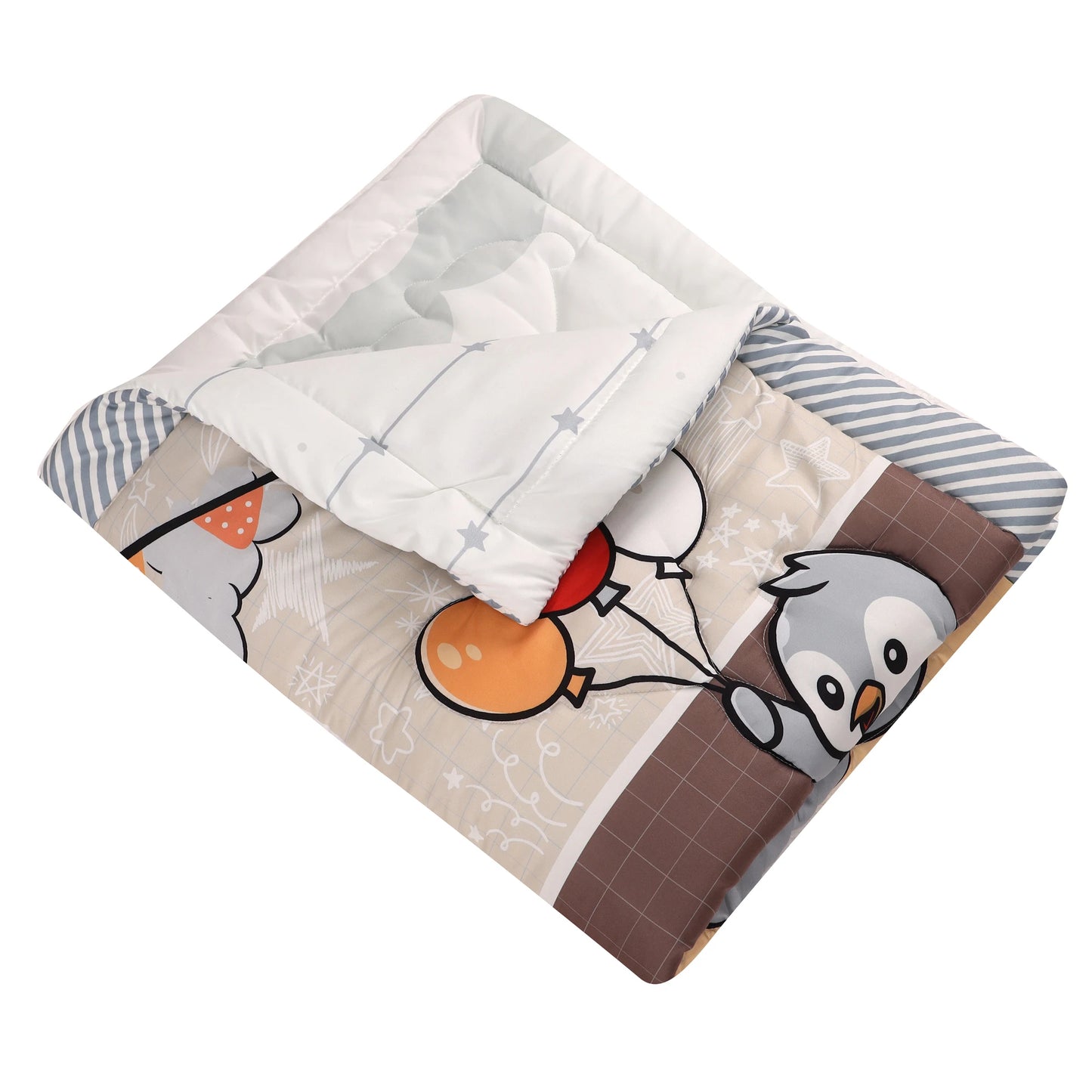 Kiki's Baby Closet 3Pcs Crib Bedding Set Animal Sets Quilt, Crib Sheet, and Crib Skirt