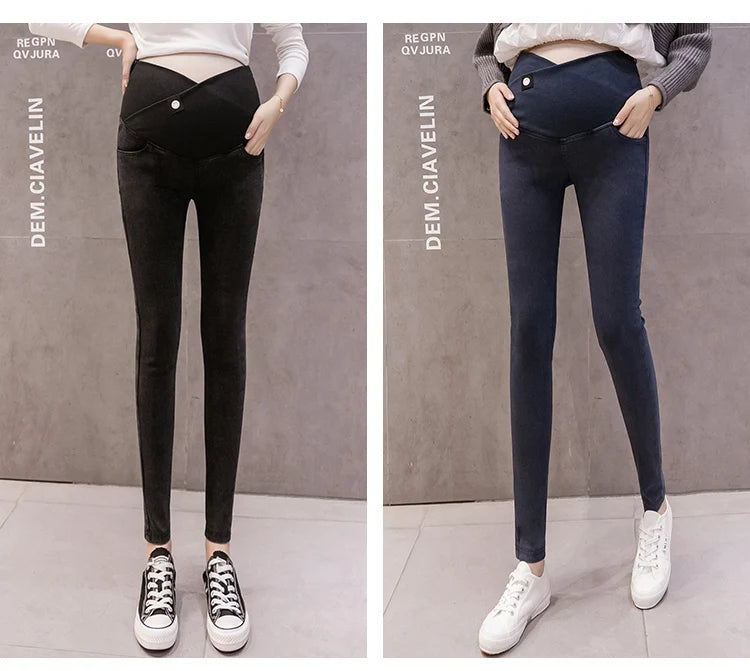 Kiki's Baby Closet Low Waist Maternity Skinny Jeans