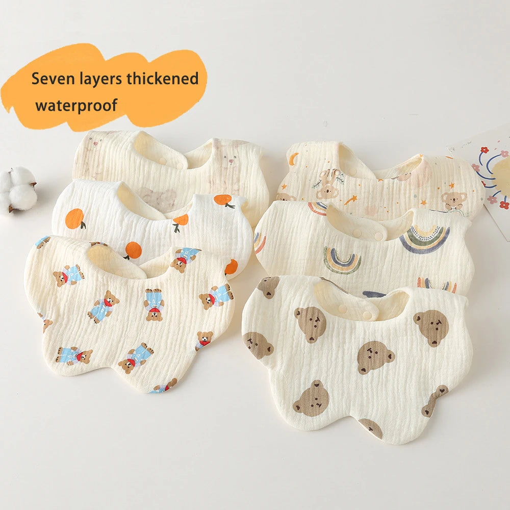 Kiki's Baby 7 Layer Closet Cotton Baby Bibs Girl and Boy