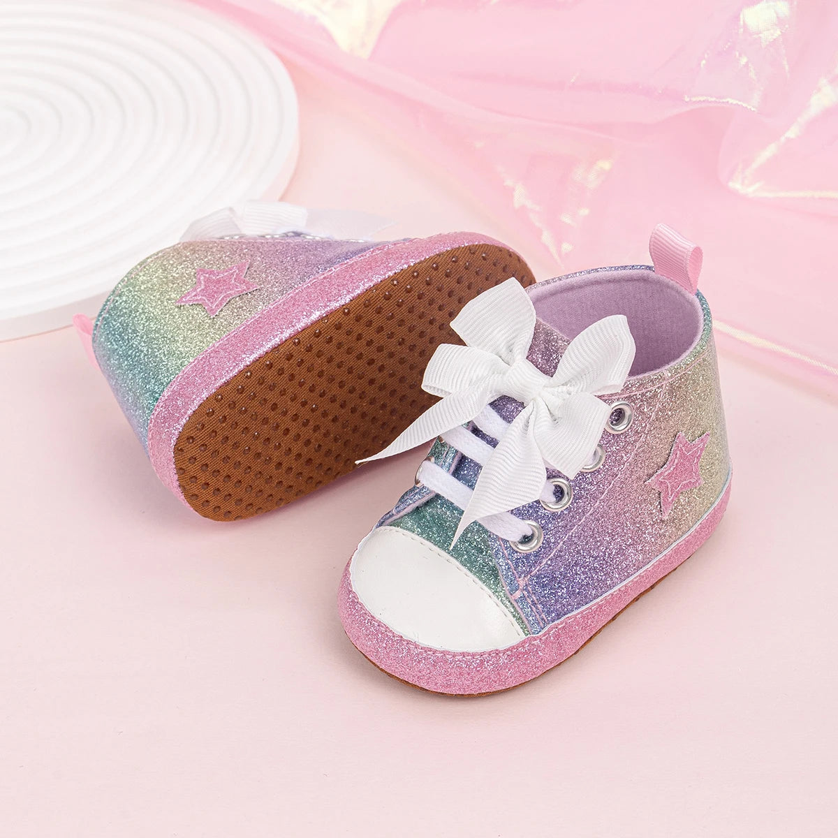 Kiki's Baby Closet Baby Girl Cute High-Top Sneakers