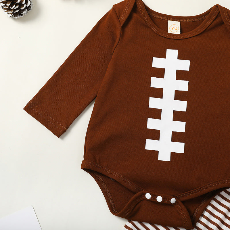 Kiki's Baby Closet Baby Boy 3Pcs Football Outfit