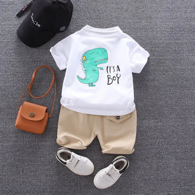 Kiki's Baby Closet Baby Boy Polo Shirt and Shorts Set