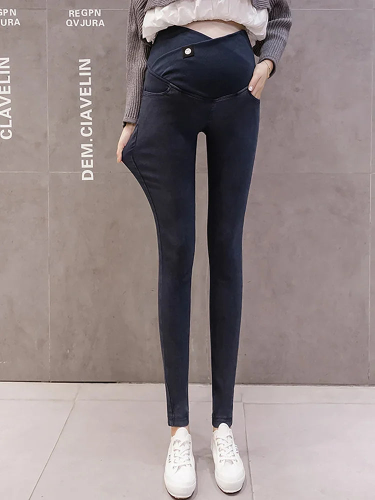 Kiki's Baby Closet Low Waist Maternity Skinny Jeans