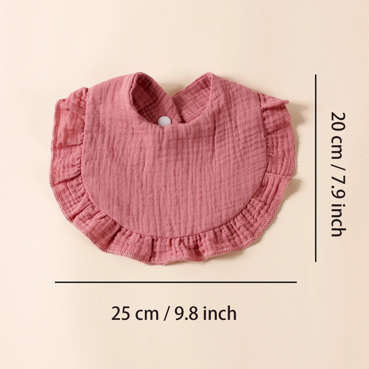 Kiki's Baby Closet 8PCS Baby Girl Ruffle Bibs