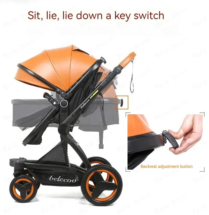 Baby Stroller 3 in 1 Foldable