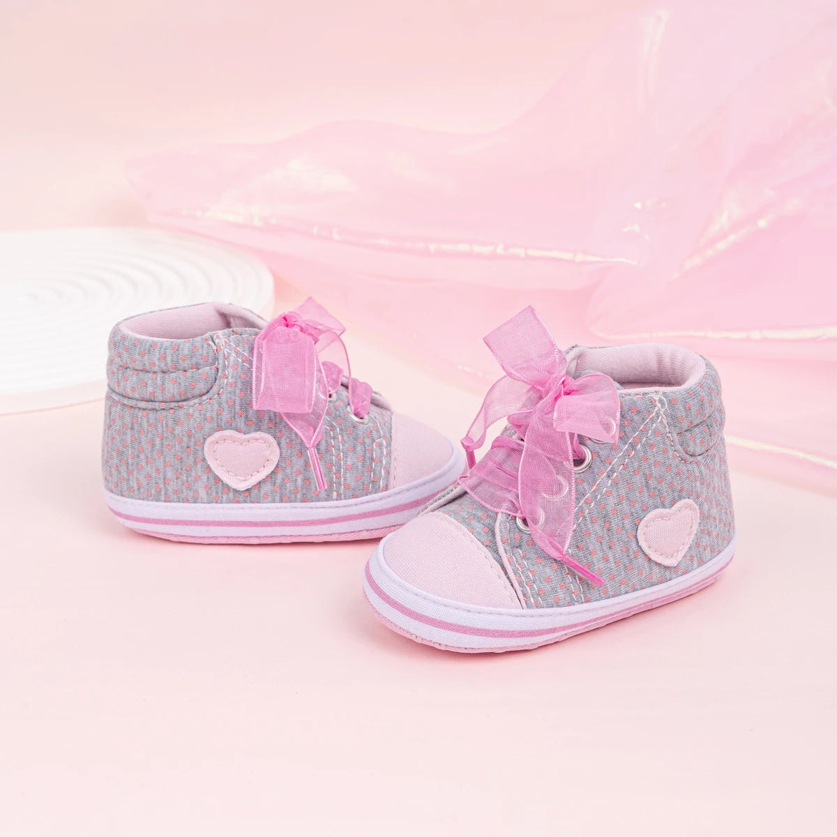 Kiki's Baby Closet Baby Girl Cute High-Top Sneakers