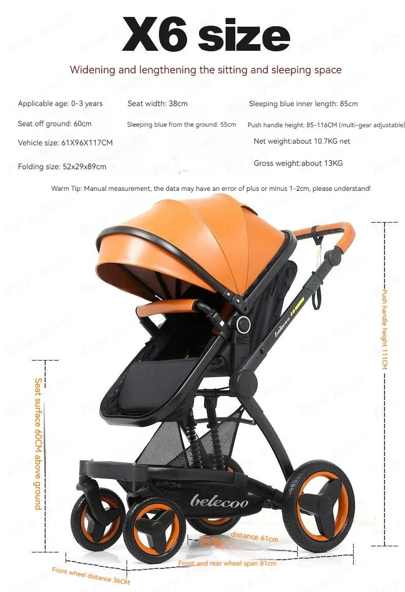 Baby Stroller 3 in 1 Foldable