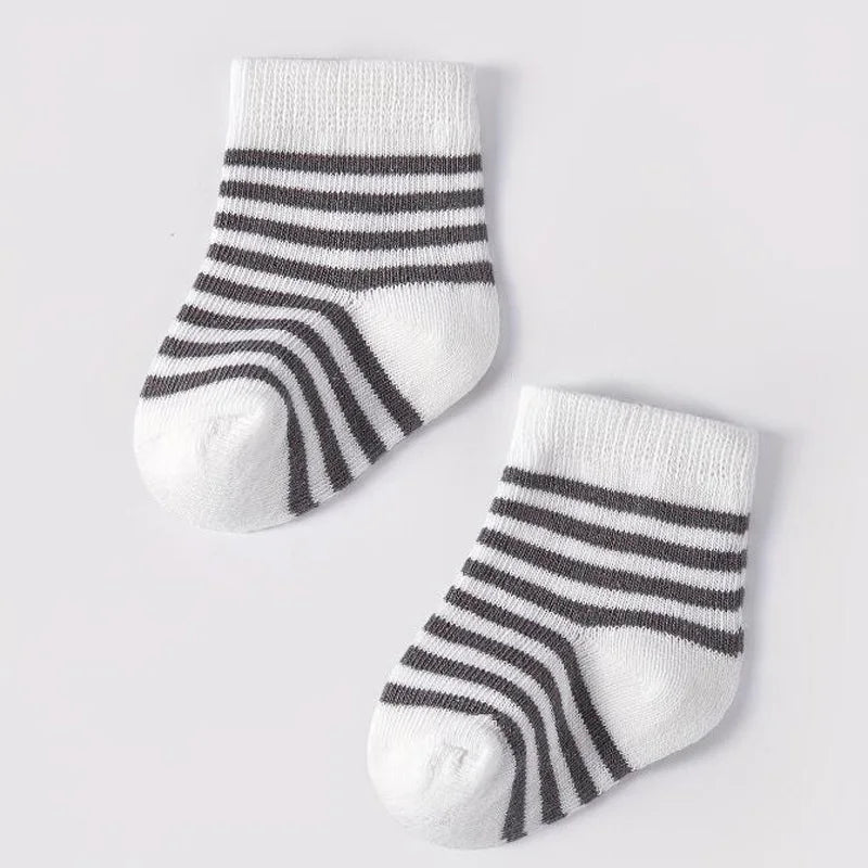 Kiki's Baby Closet Baby Boy 5 Pair Star and Striped Socks