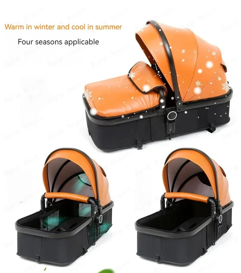 Baby Stroller 3 in 1 Foldable