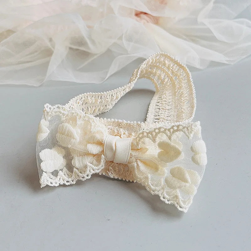 Kiki's Baby Closet Baby Girl Lace Bow Headband