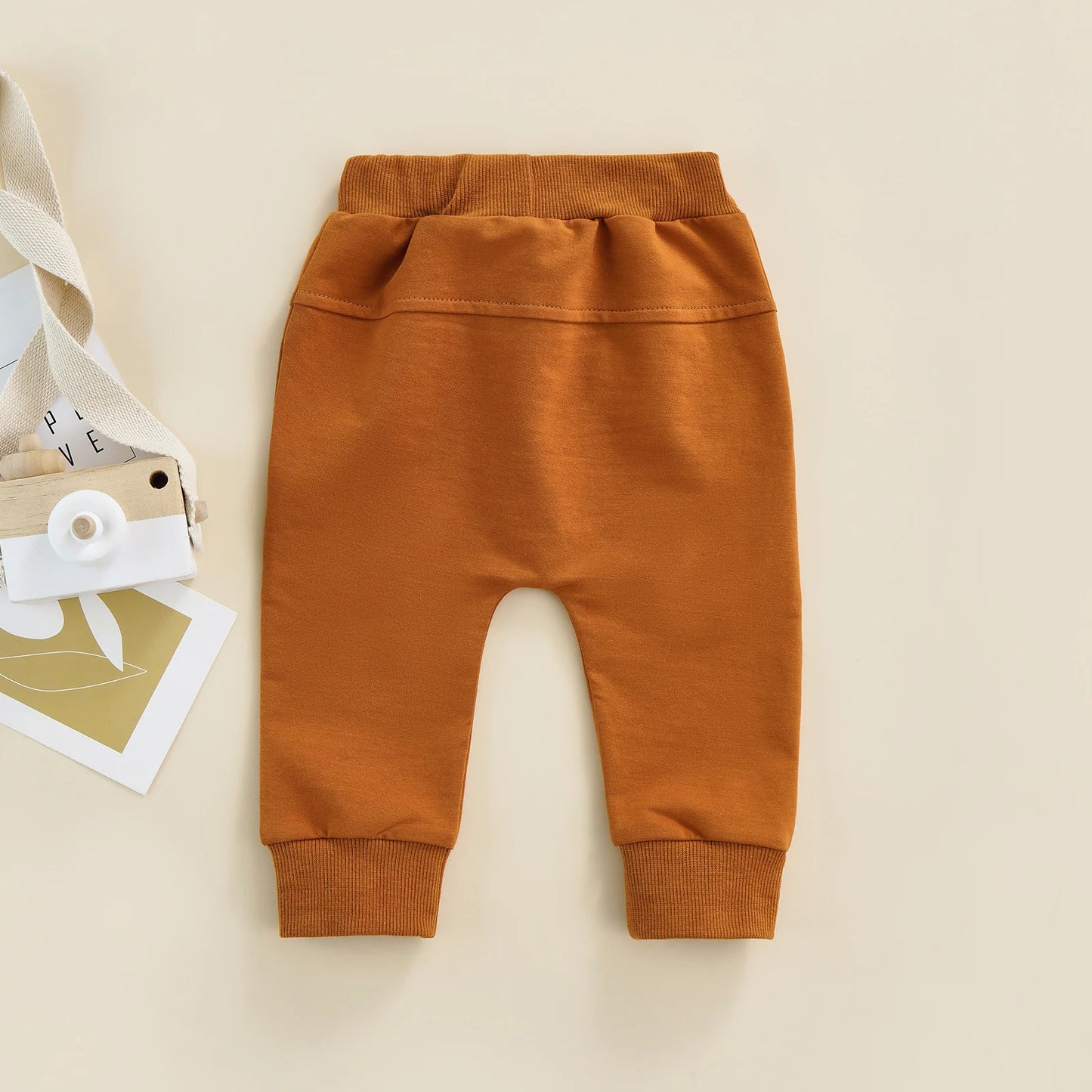 Kiki's Baby Closet Baby Boy Elastic Waist Drawstring Loose Fit Pants