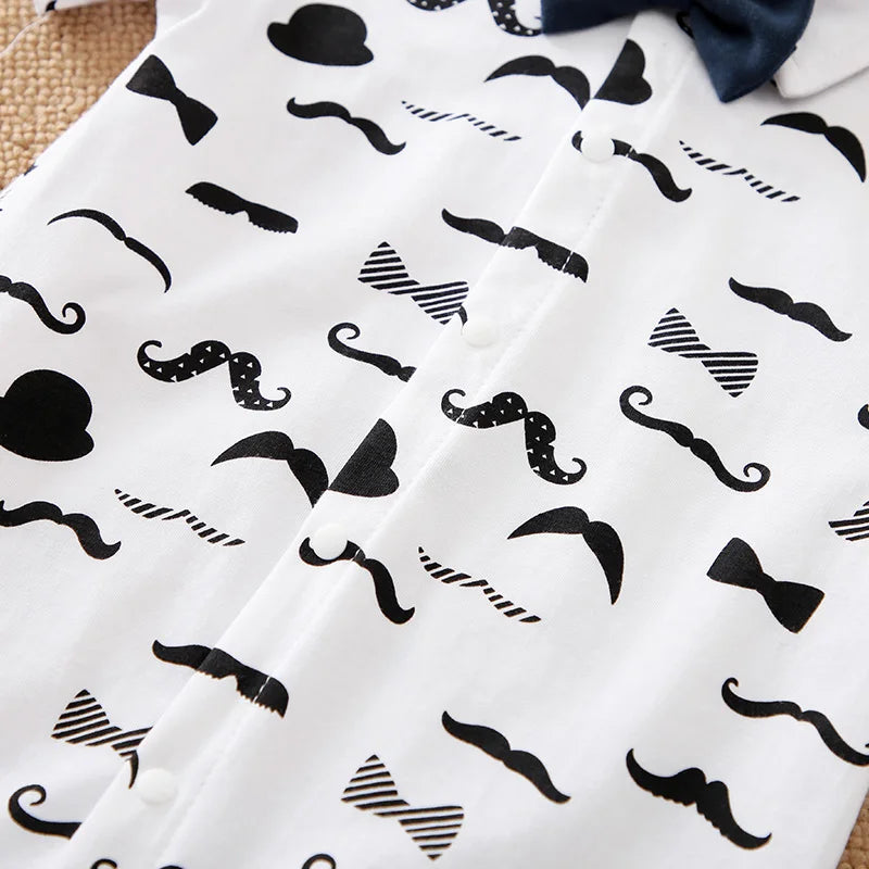 Kiki's Baby Closet Baby Boy Mustache Onesie