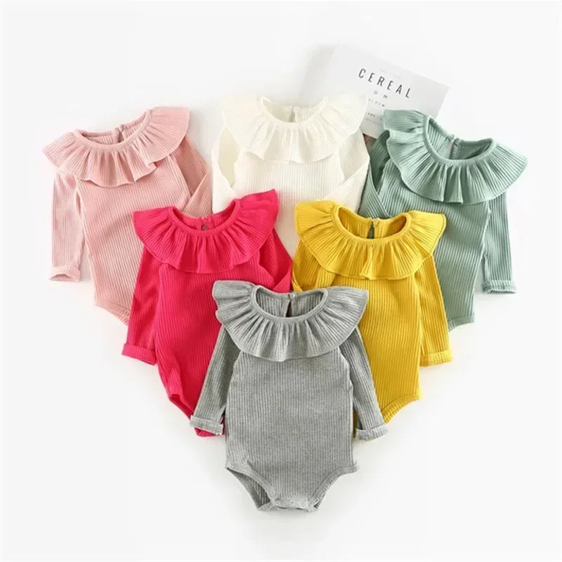 Kiki's Baby Closet Cute Baby Girl One Piece Bodysuit 4 Different Colors