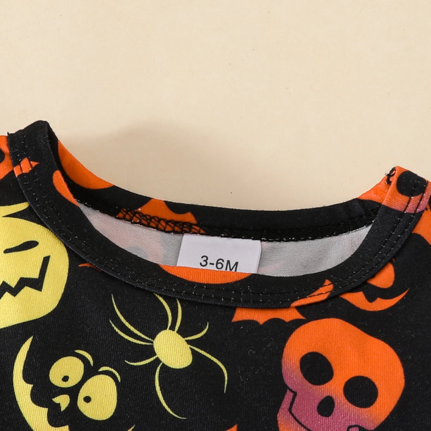 Kiki's Baby Closet Baby Girl 3Pcs Halloween Pumpkin Dress with Ruffled Cardigan and Bow