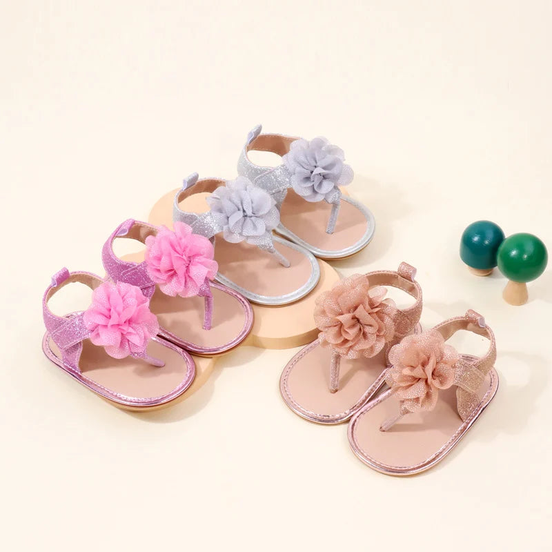 Kiki's Baby Closet Baby Girl Flower Sandals