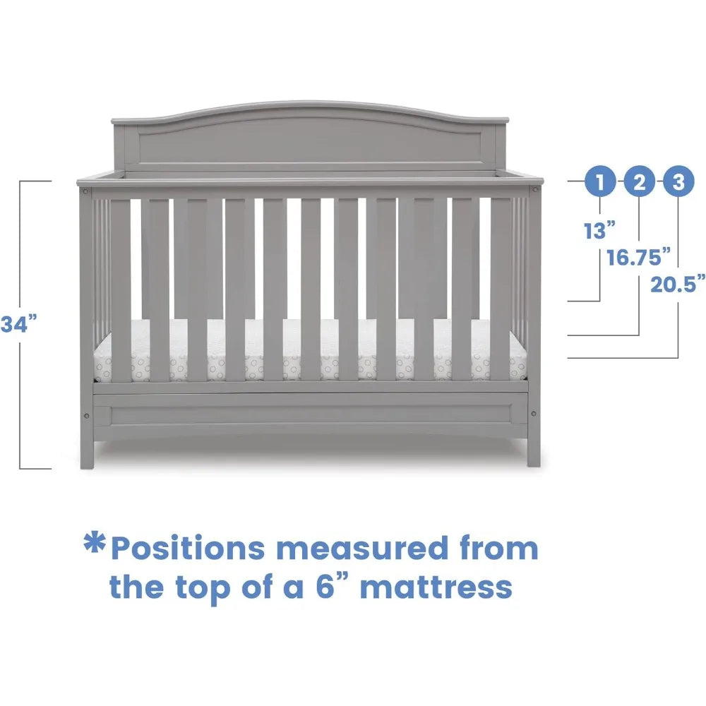 Delta Children Emery 4-in-1 Convertible Baby Crib