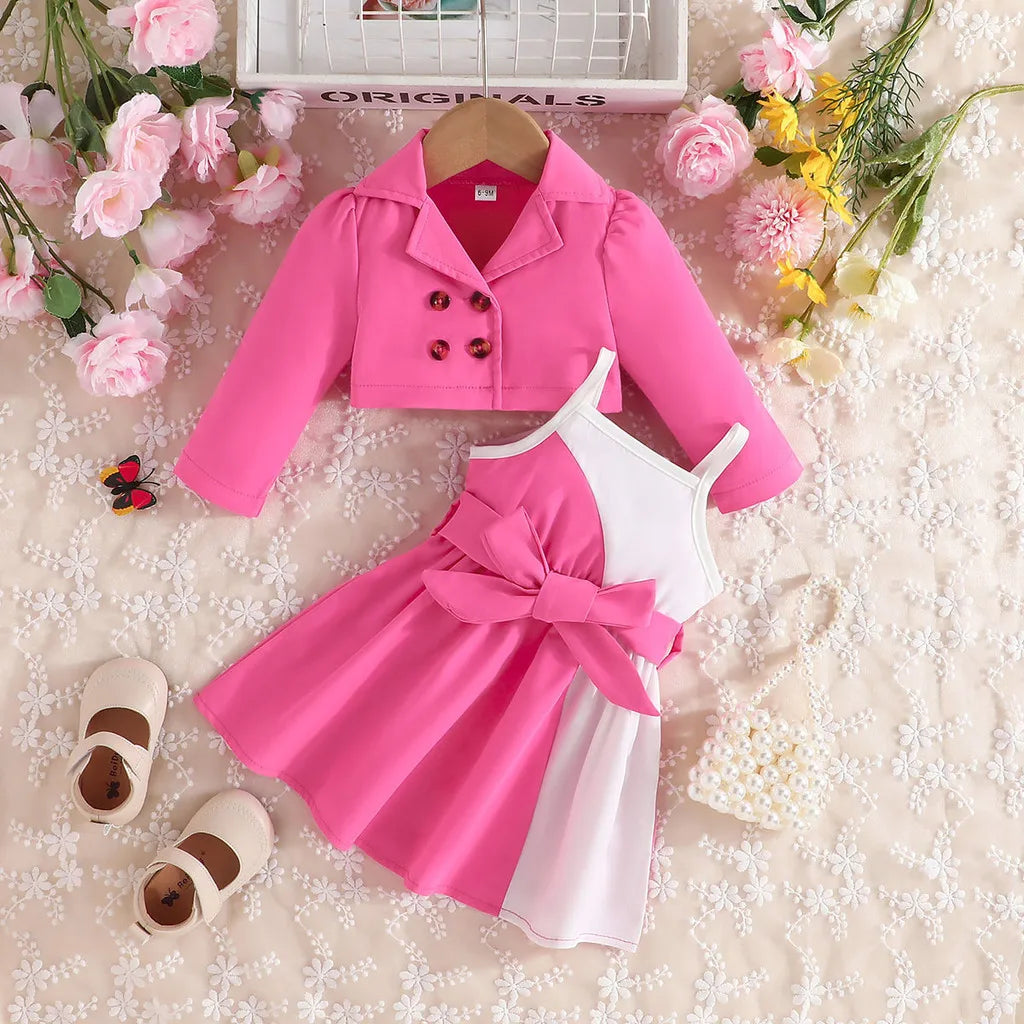 Kiki's Baby Closet 2Pcs Baby Girl Princess Dress with Coat