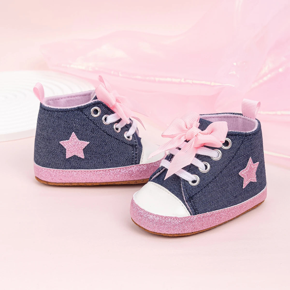 Kiki's Baby Closet Baby Girl Cute High-Top Sneakers