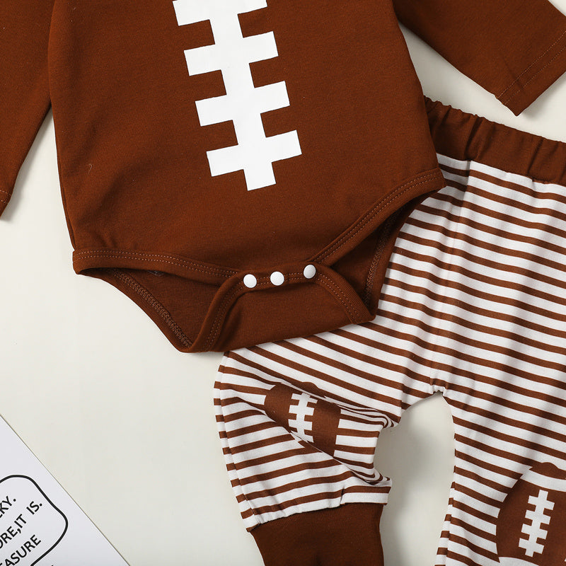 Kiki's Baby Closet Baby Boy 3Pcs Football Outfit