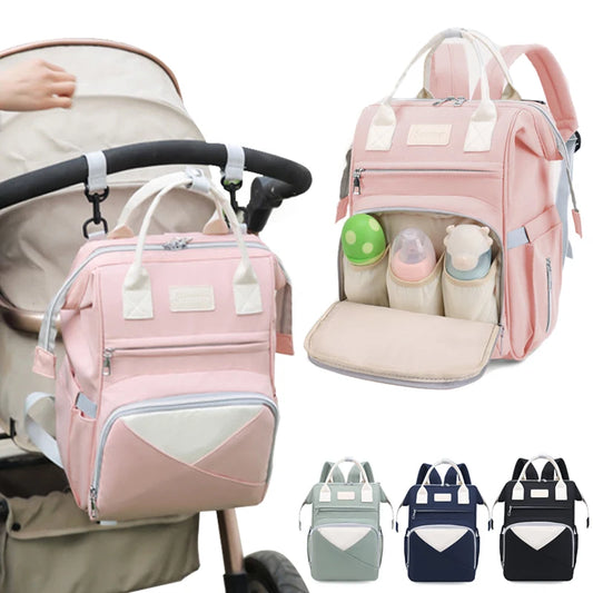 Kiki's Baby Closet Mommy Diaper Large Capacity Backpack with Changing Mat