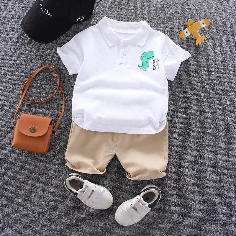 Kiki's Baby Closet Baby Boy Polo Shirt and Shorts Set