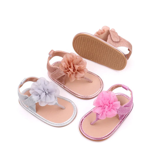 Kiki's Baby Closet Baby Girl Flower Sandals