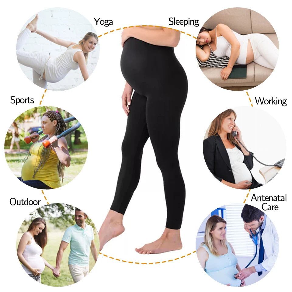 Kiki's Baby Closet High Waist Maternity Yoga Skinny Leggings