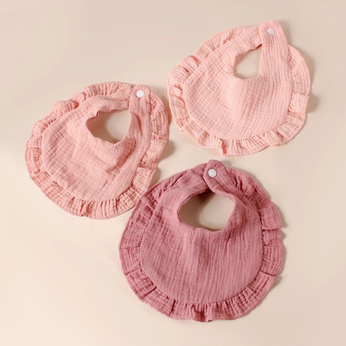 Kiki's Baby Closet 8PCS Baby Girl Ruffle Bibs