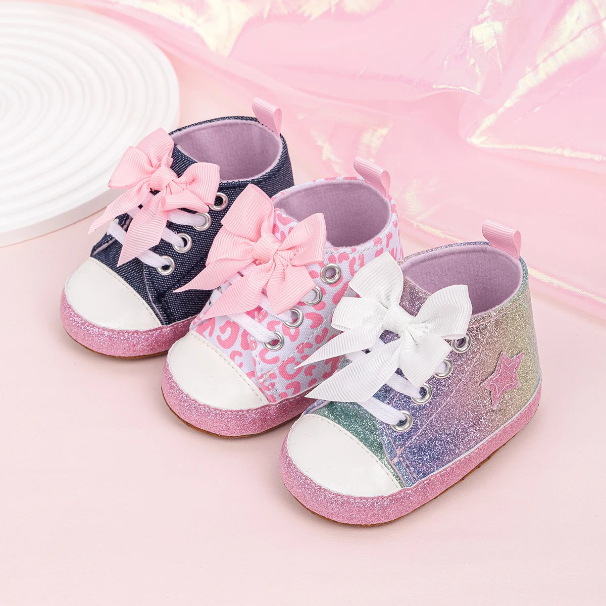 Kiki's Baby Closet Baby Girl Cute High-Top Sneakers