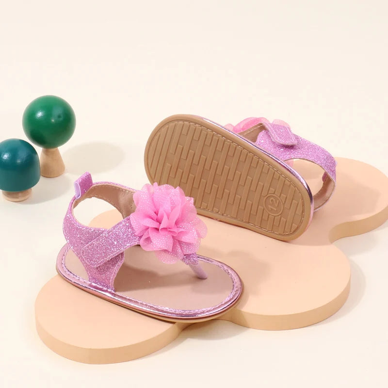 Kiki's Baby Closet Baby Girl Flower Sandals