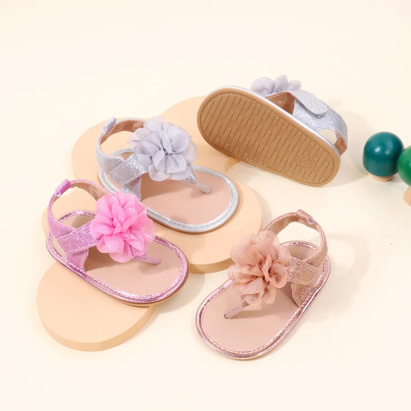 Kiki's Baby Closet Baby Girl Flower Sandals