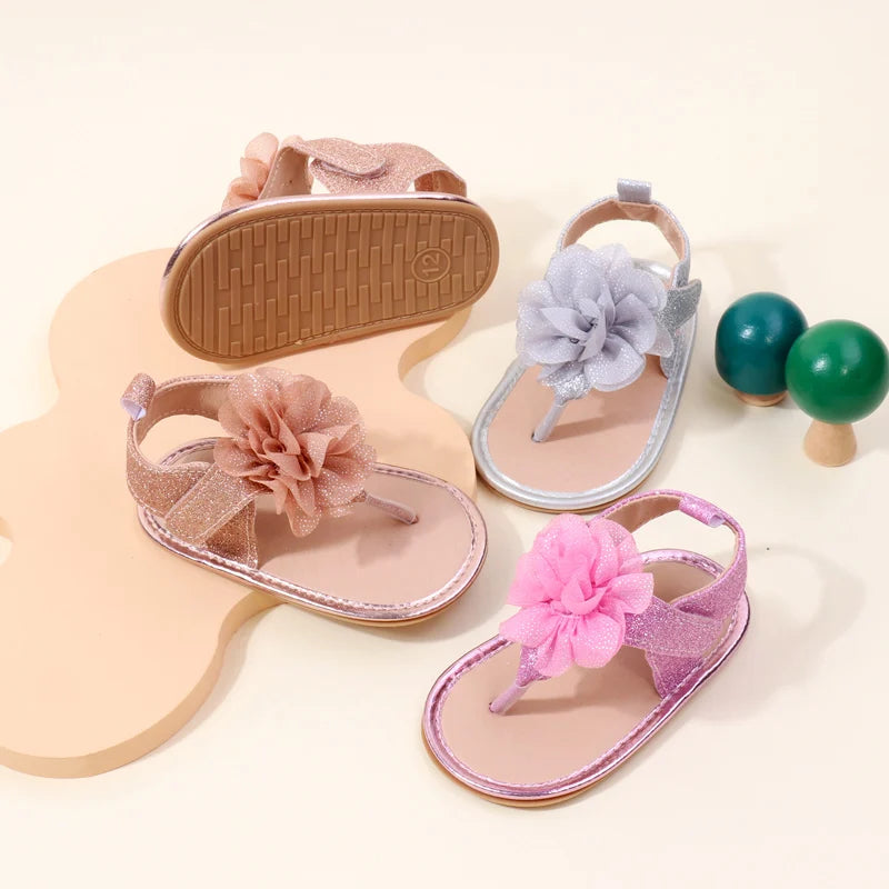 Kiki's Baby Closet Baby Girl Flower Sandals