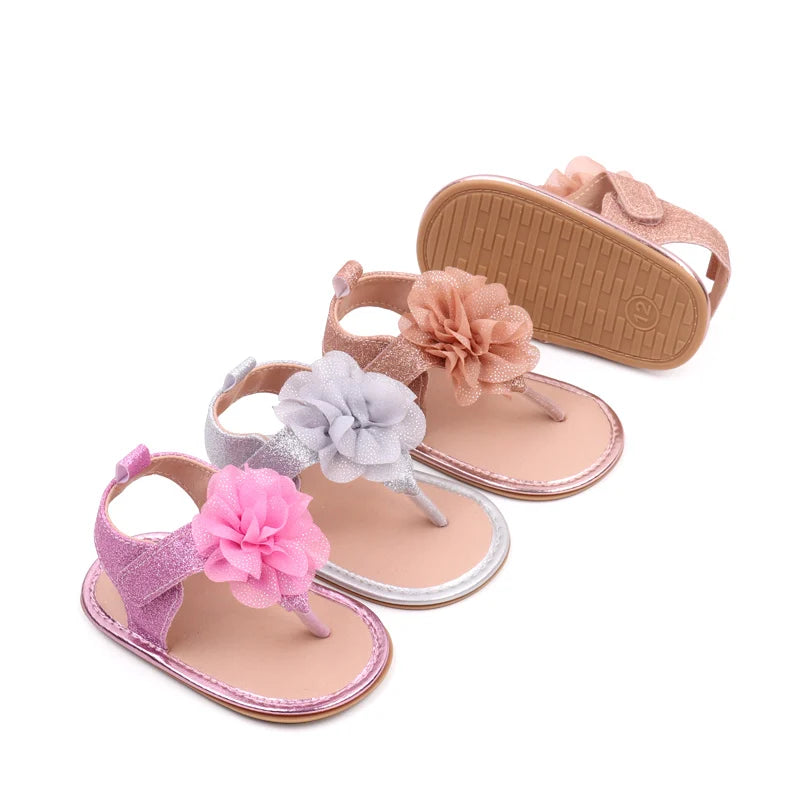 Kiki's Baby Closet Baby Girl Flower Sandals