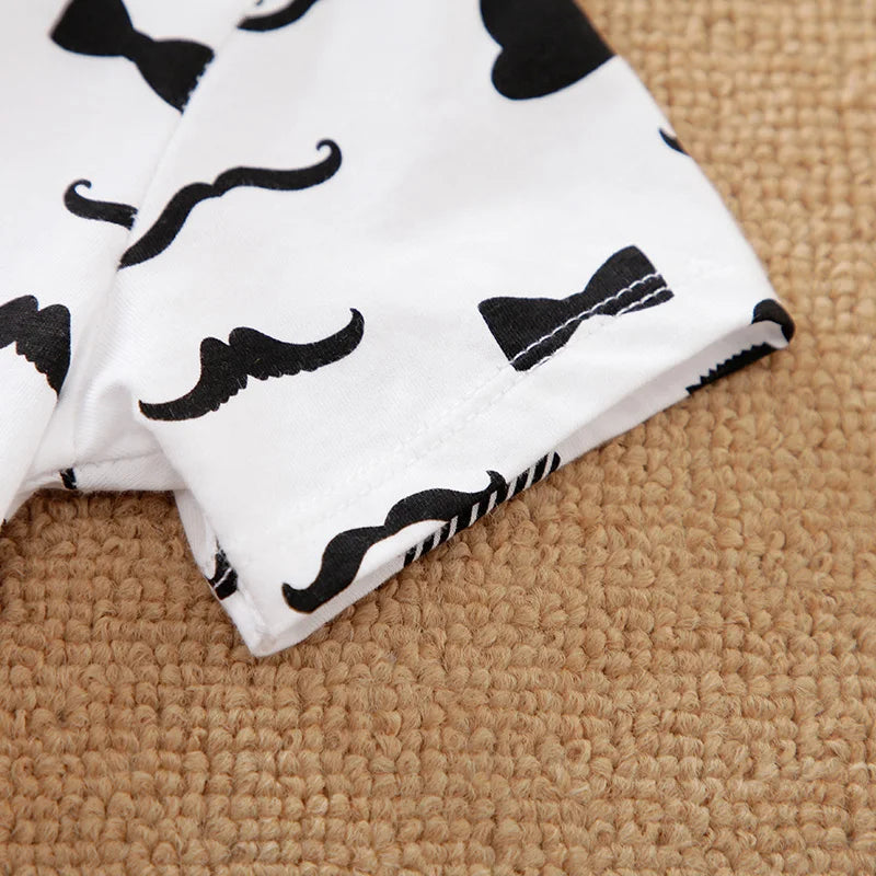 Kiki's Baby Closet Baby Boy Mustache Onesie