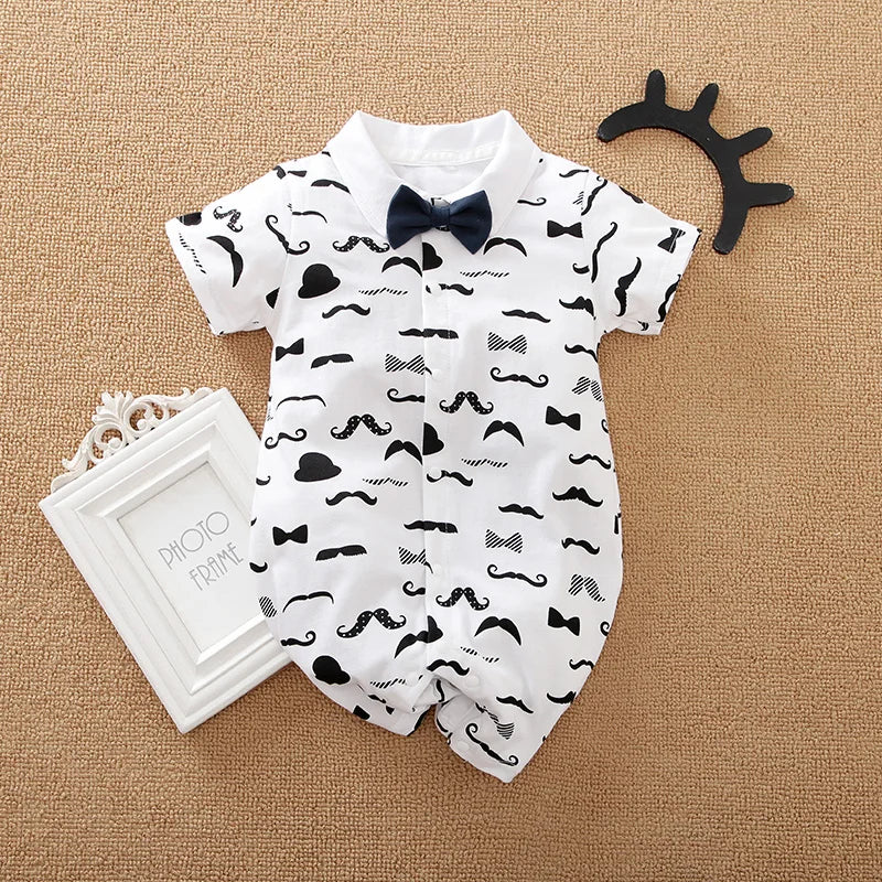 Kiki's Baby Closet Baby Boy Mustache Onesie