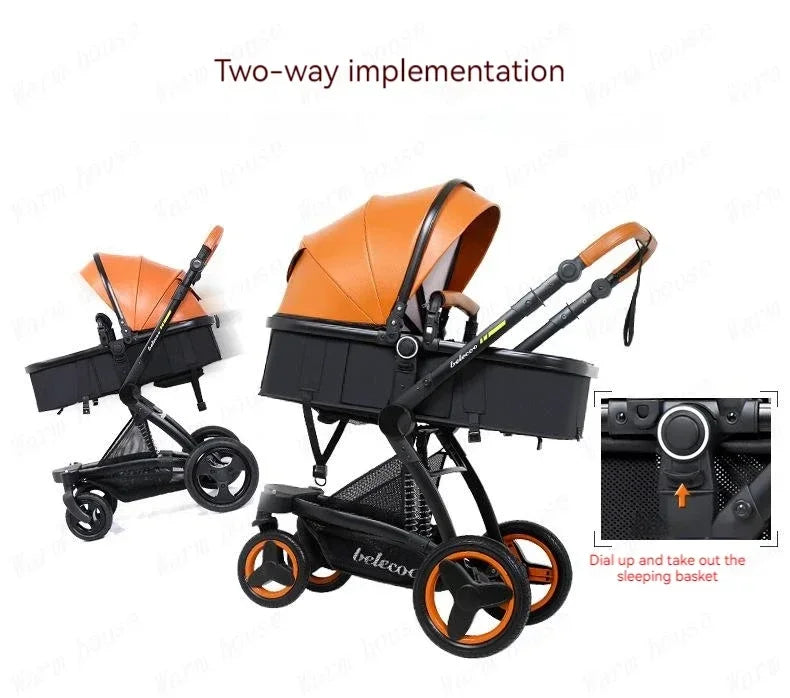 Baby Stroller 3 in 1 Foldable