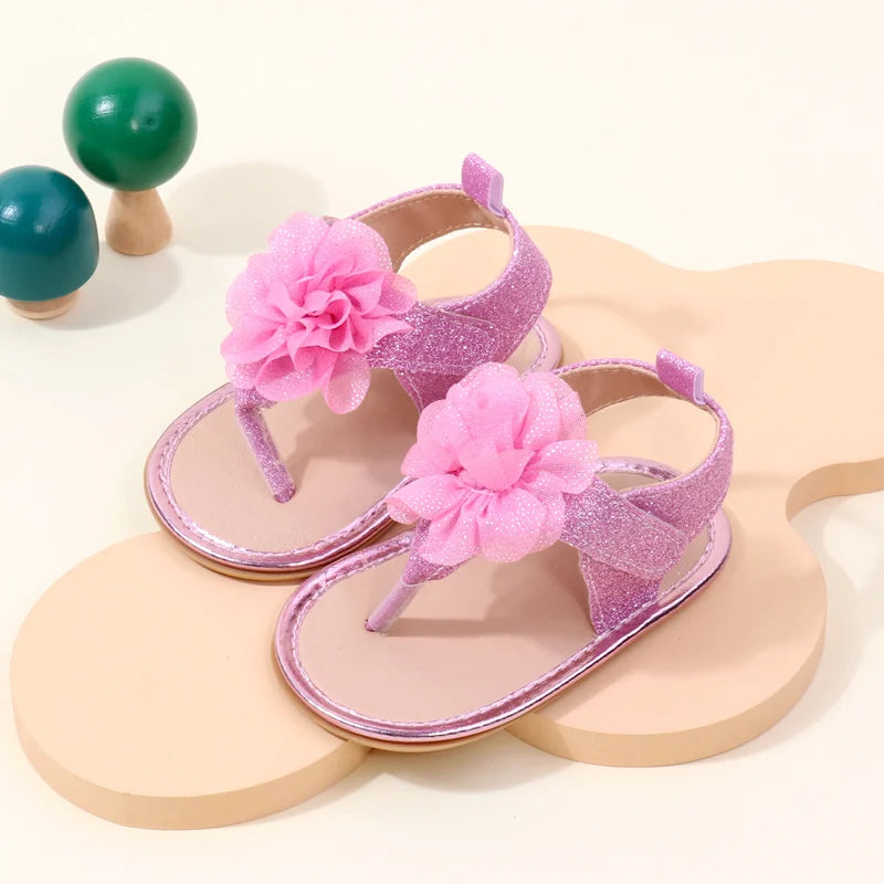 Kiki's Baby Closet Baby Girl Flower Sandals