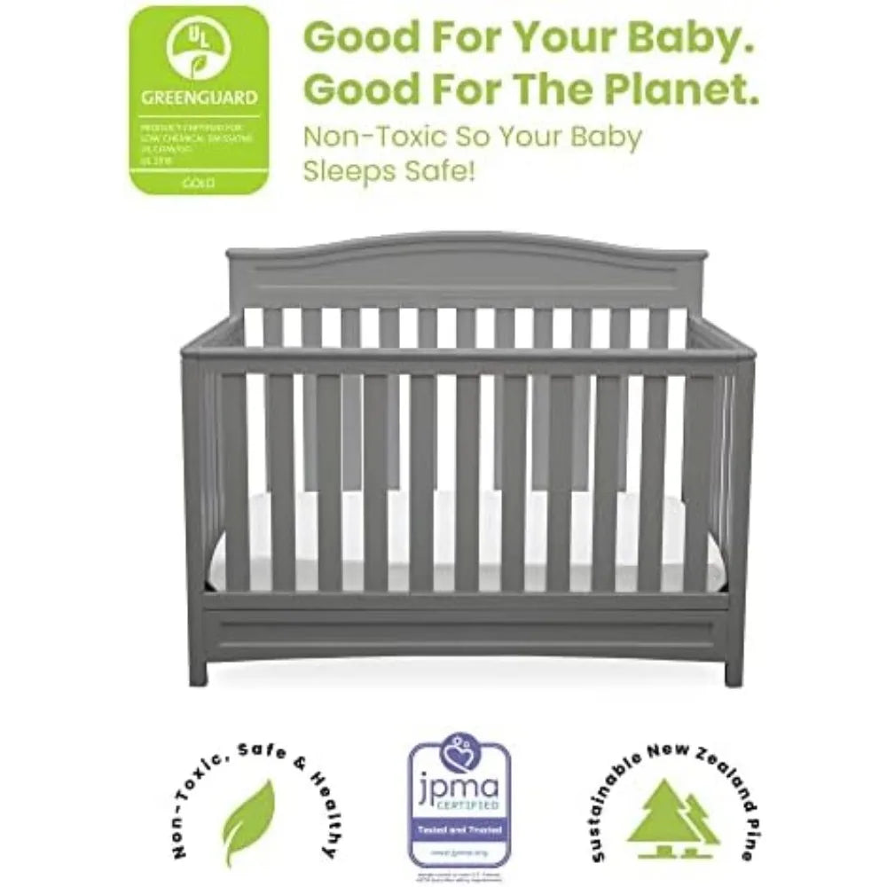 Delta Children Emery 4-in-1 Convertible Baby Crib