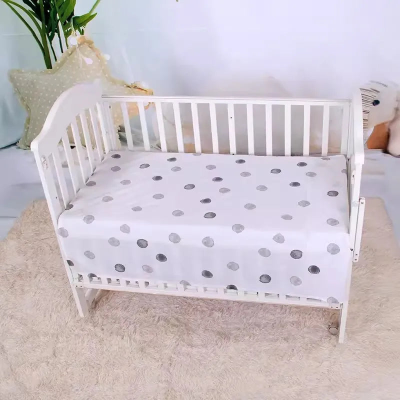 Kiki's Baby Closet 3PCS Crib Cartoon Animal Baby Crib Bedding Set Include Duvet Cover Pillowcase Sheet